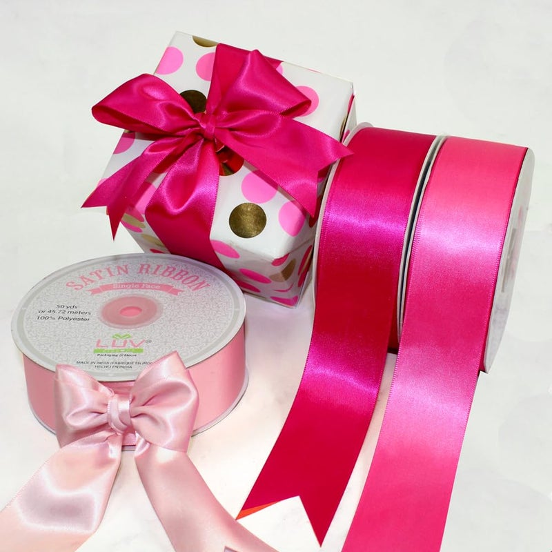 LUV RIBBONS Creative Ideas Satin Single Face 1.5" Inch Ribbon x 50 Yards,for Gift Wrapping Crafts Wedding Decoration Bows Bouquet Floral Arrangement - Image 5